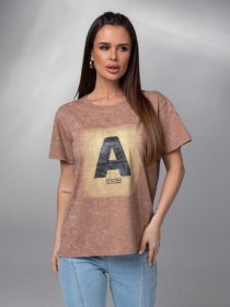Футболки і поло ISSA Plus модель WN20-618_коричневый Фото