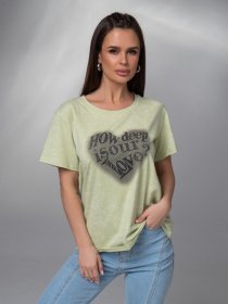 Футболки и поло ISSA Plus модель WN20-619_салатовый Фото