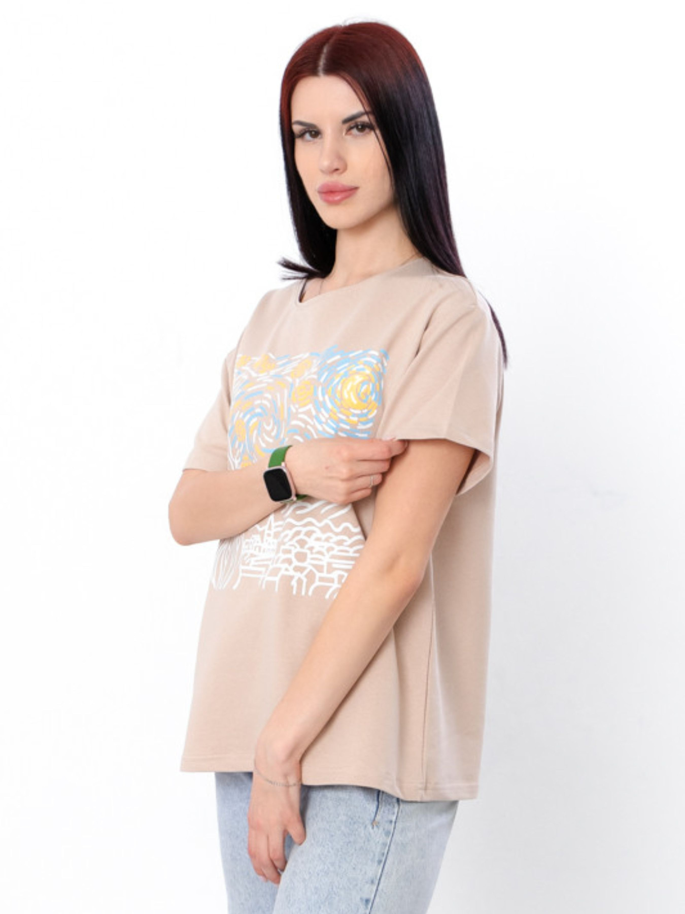 Футболки и поло Носи своє модель 8127-057-33-temno-kremovij-desire Фото