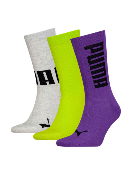 Носки и гольфы PUMA Unisex Big Logo Crew 3p модель 938387 Фото