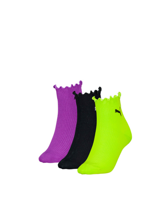 Шкарпетки та гольфи PUMA Women Ruffle Quarter 3p модель 938398 Фото