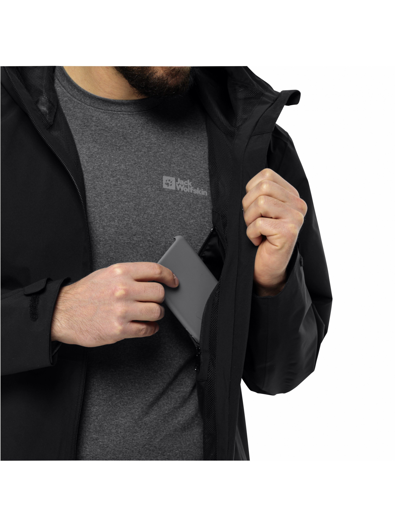 Куртки та дублянки Jack Wolfskin Robury 2l jkt m модель 1116391_6000 Фото