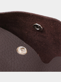 Шкіряна матова тревел-косметичка Shvigel Коричневий Shvigel модель bag24_16418 Фото