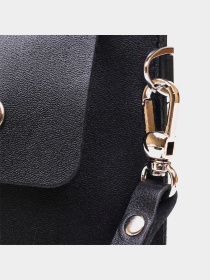 Шкіряна тревел-косметичка Shvigel унісекс Чорний Shvigel модель bag24_16420 Фото