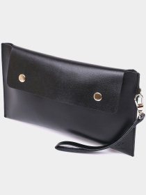 Шкіряна тревел-косметичка Shvigel унісекс Чорний Shvigel модель bag24_16420 Фото