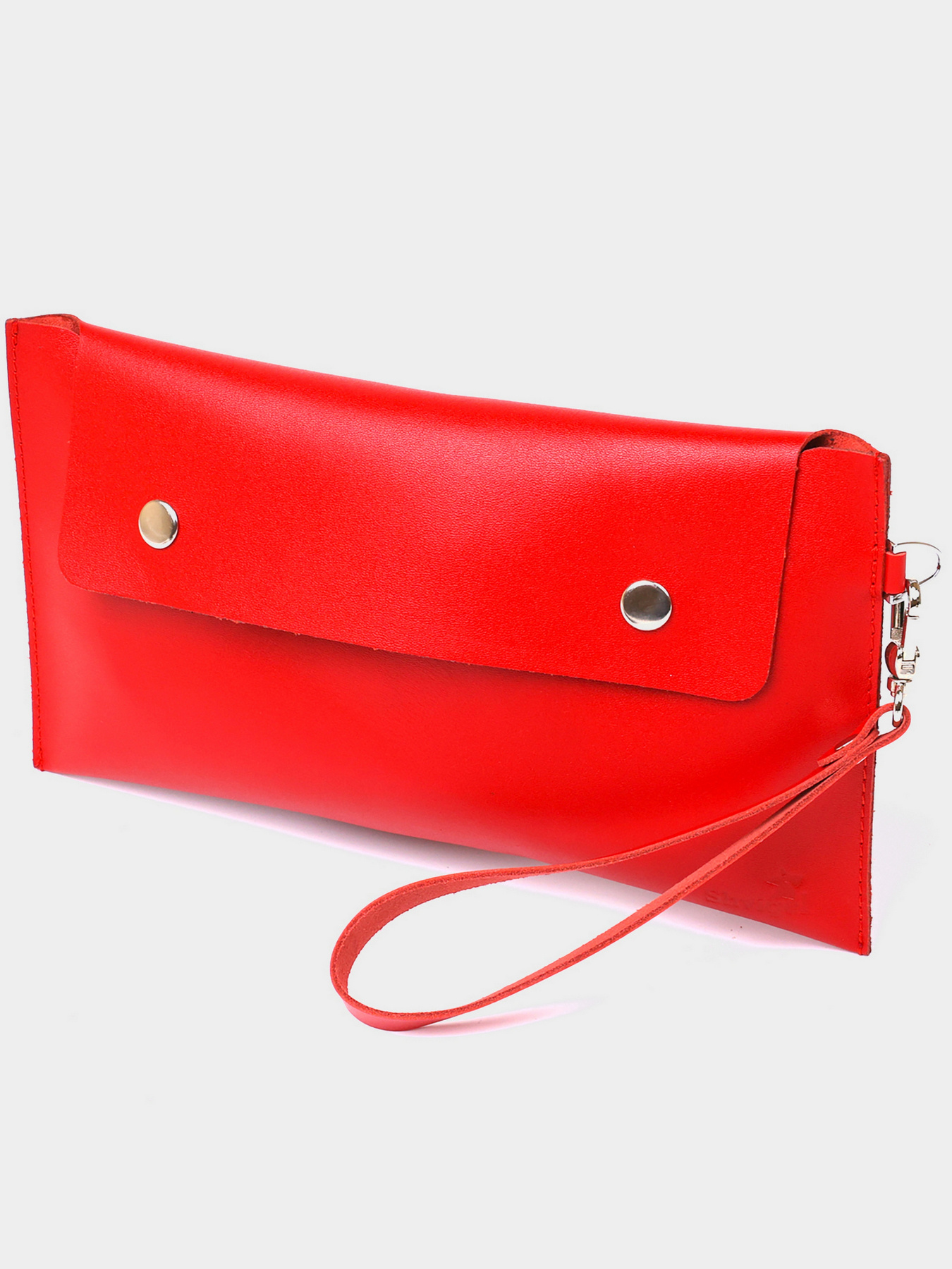 Жіноча шкіряна тревел-косметичка Shvigel Червоний Shvigel модель bag24_16421 Фото