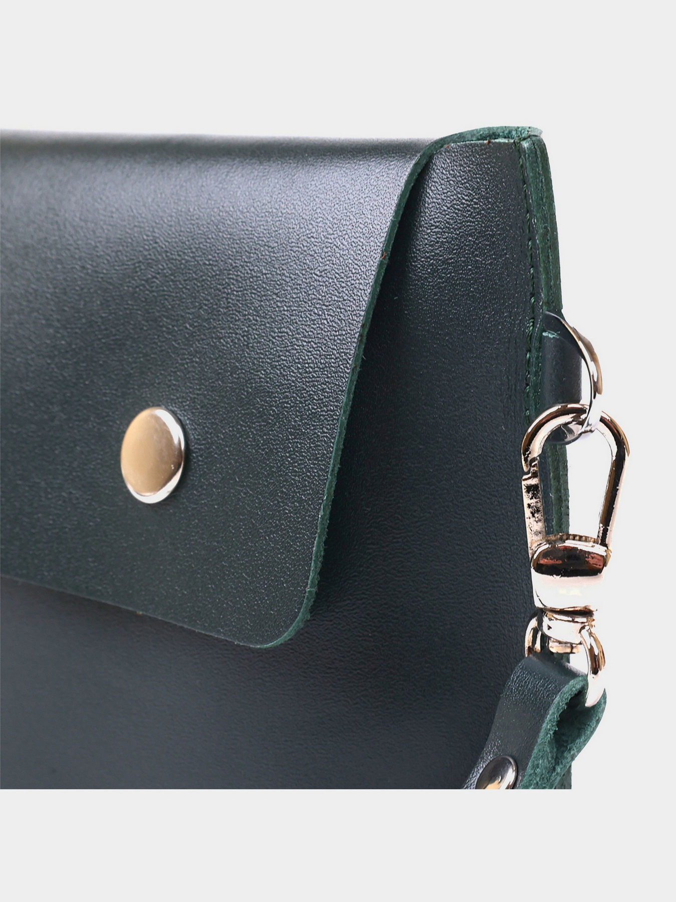 Шкіряна практична тревел-косметичка Shvigel Зелений Shvigel модель bag24_16423 Фото