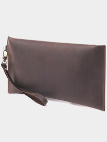 Шкіряна вінтажна тревел-косметичка Shvigel Коричневий Shvigel модель bag24_16428 Фото