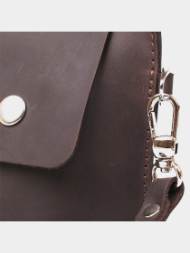 Шкіряна вінтажна тревел-косметичка Shvigel Коричневий Shvigel модель bag24_16428 Фото