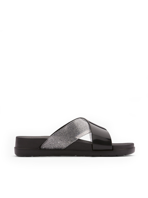 Шлёпанцы COQUI модель 1342Black_Silver_glitter Фото