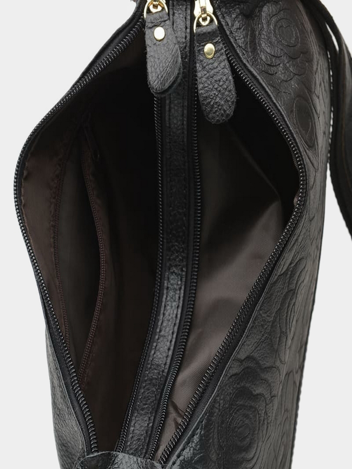Сумки Borsa Leather модель K1301-black Фото