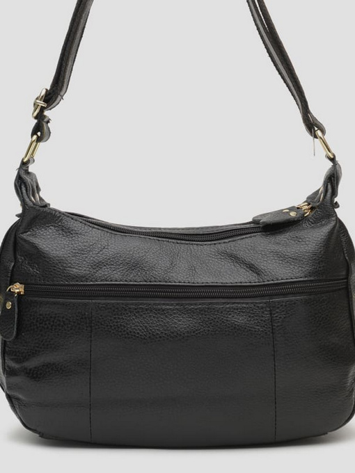 Сумки Borsa Leather модель K1301-black Фото