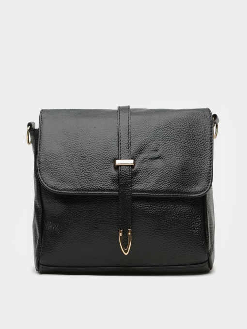 Сумки Borsa Leather модель K10306-black Фото