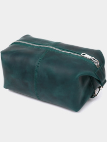Шкіряний матовий органайзер Shvigel Зелений Shvigel модель bag24_16399 Фото