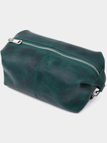 Шкіряний матовий органайзер Shvigel Зелений Shvigel модель bag24_16399 Фото