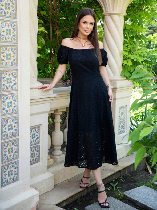 Платья ISSA Plus модель 14733A_черный Фото