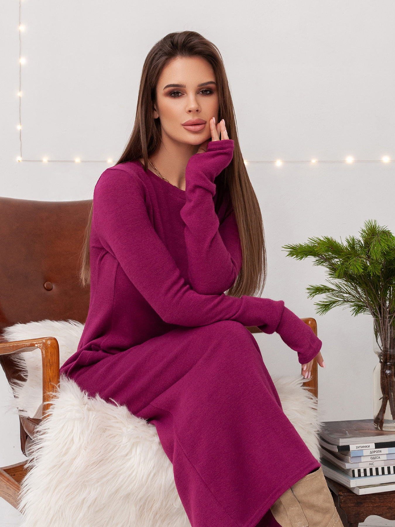 Сукні ISSA Plus модель 14412_фиолетовый Фото