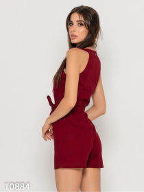 Комбінезони ISSA Plus модель 10884_бордовый Фото
