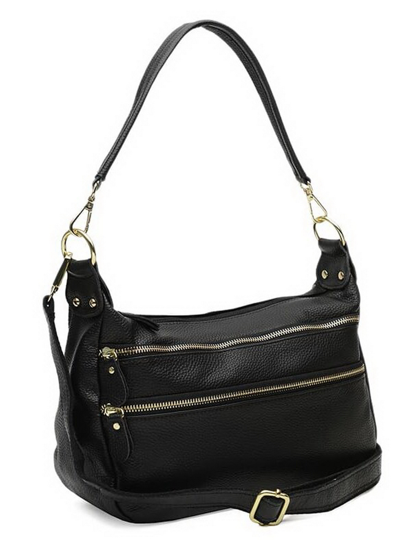 Сумки Borsa Leather модель K1213-black Фото