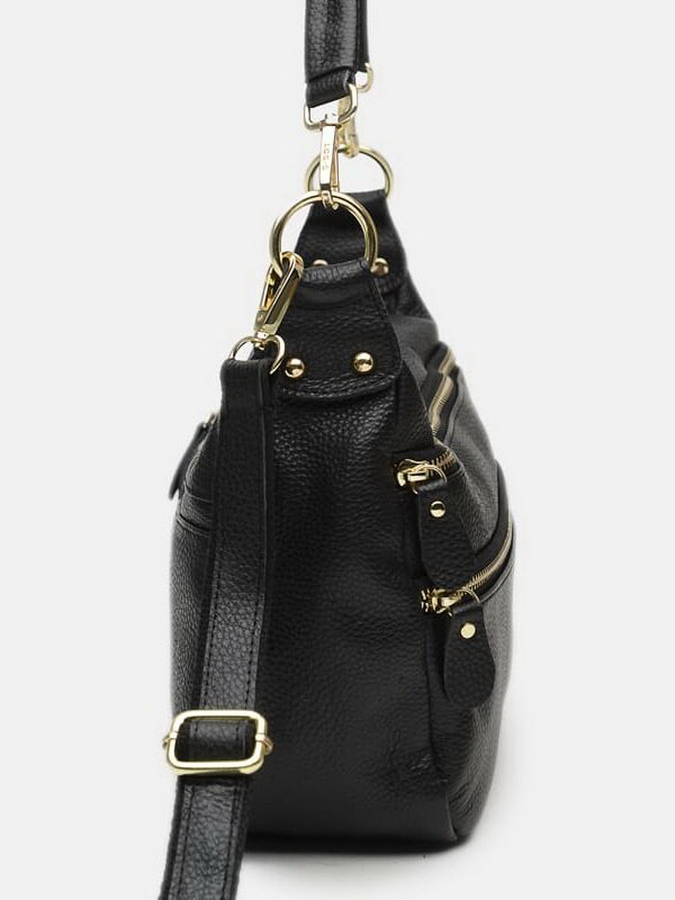 Сумки Borsa Leather модель K1213-black Фото