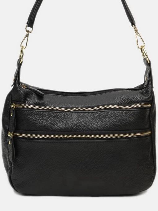 Сумки Borsa Leather модель K1213-black Фото