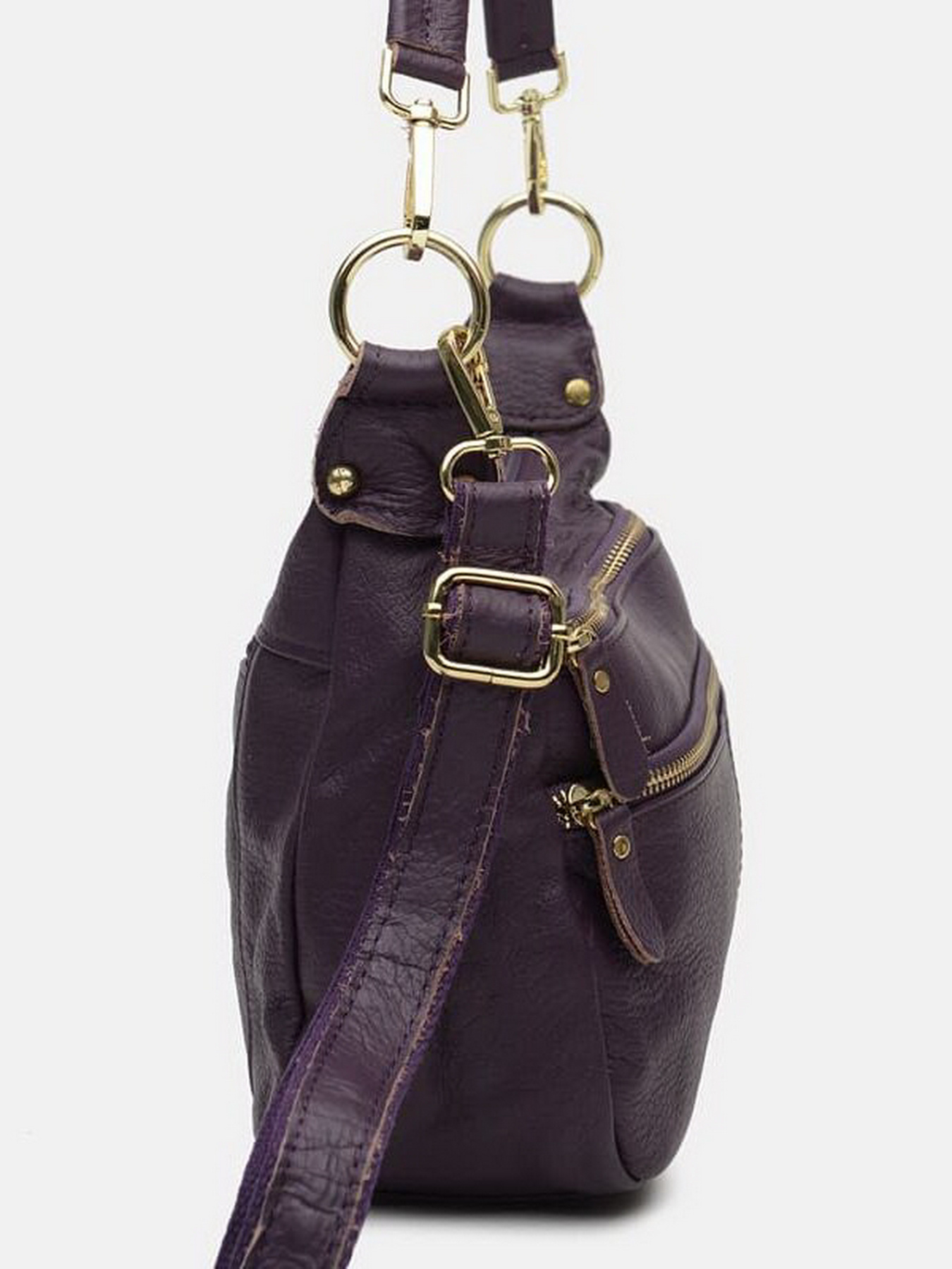 Сумки Borsa Leather модель K1213-violet Фото