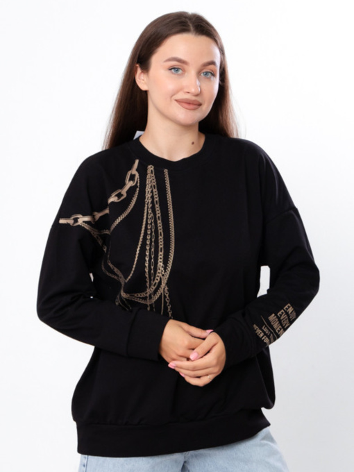 Худі та світшоти Носи своє модель 8355-057-33-chornij Фото
