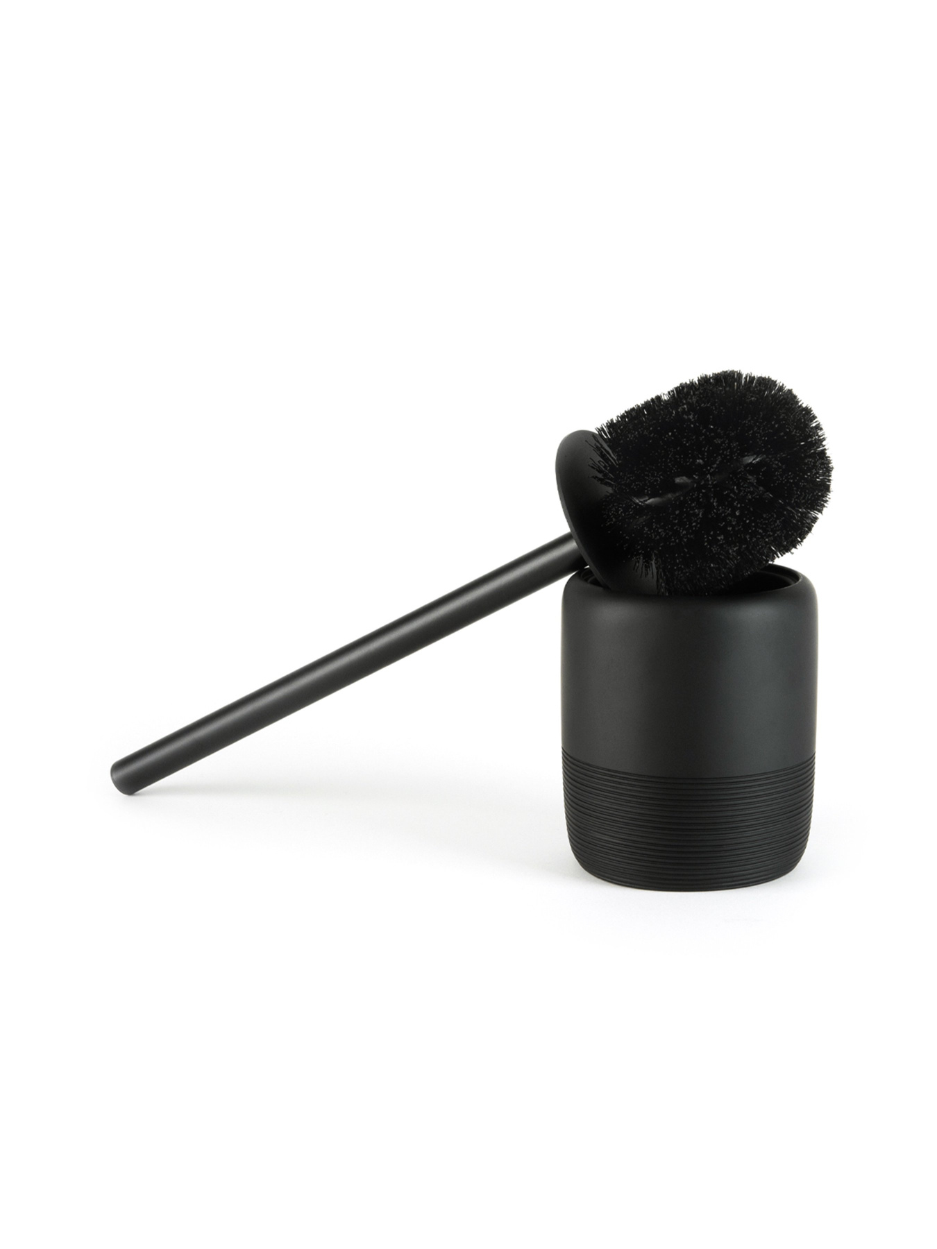 Йоржик для унітазу чорний Boston MBM HOME модель BA-06 BLACK Фото