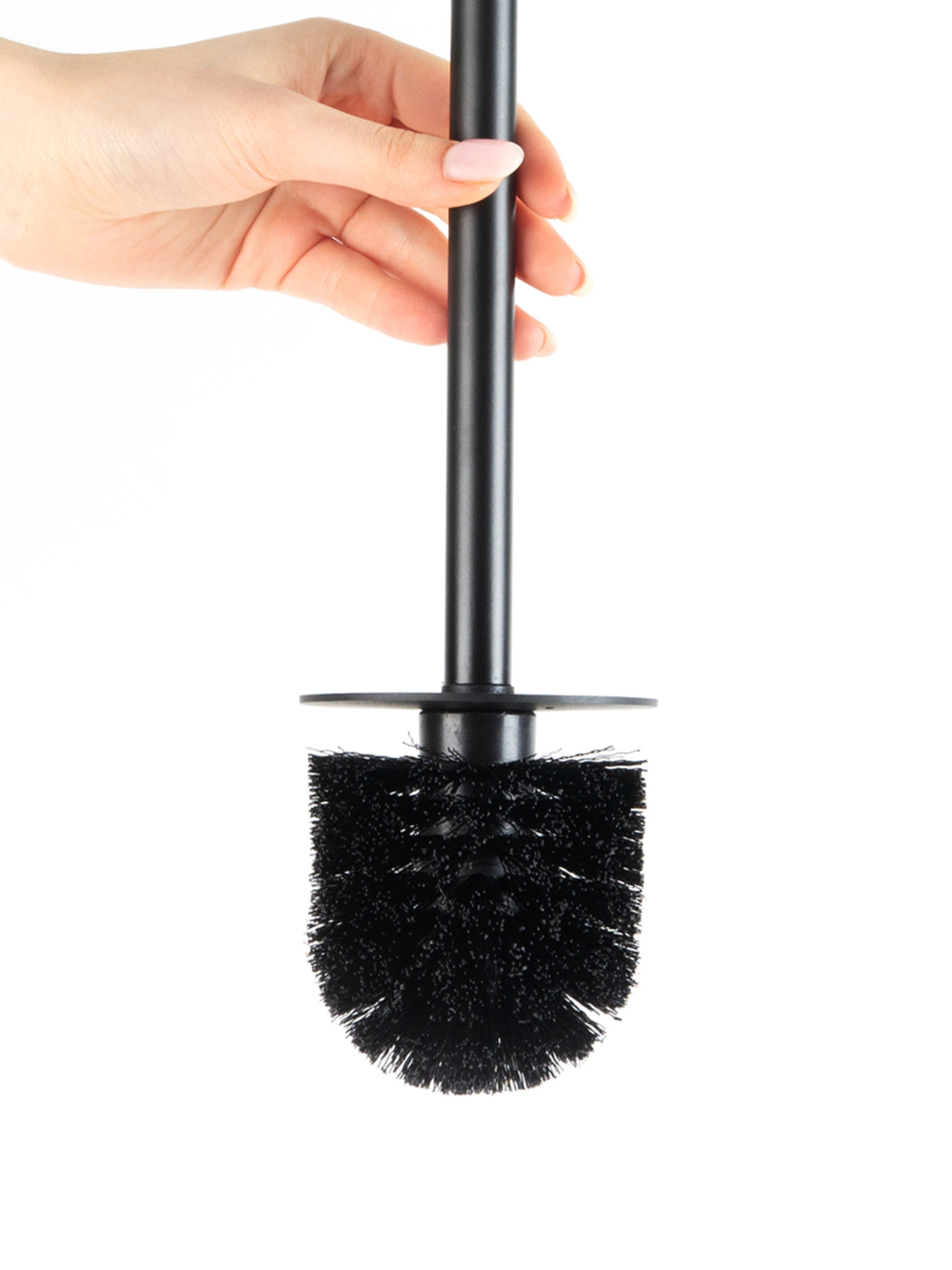 Йоржик для унітазу чорний Boston MBM HOME модель BA-06 BLACK Фото