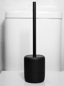 Йоржик для унітазу чорний Boston MBM HOME модель BA-06 BLACK Фото