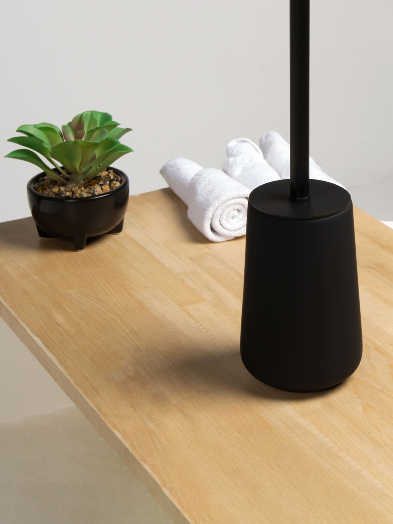 Йоржик для унітазу чорний Jersey MBM HOME модель BA-18 BLACK Фото