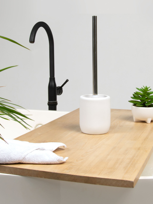 Йоржик для унітазу білий Milan MBM HOME модель BA-25 WHITE Фото