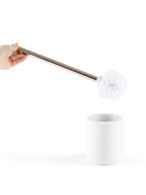 Ершик для унитаза белый Milan MBM HOME модель BA-25 WHITE Фото