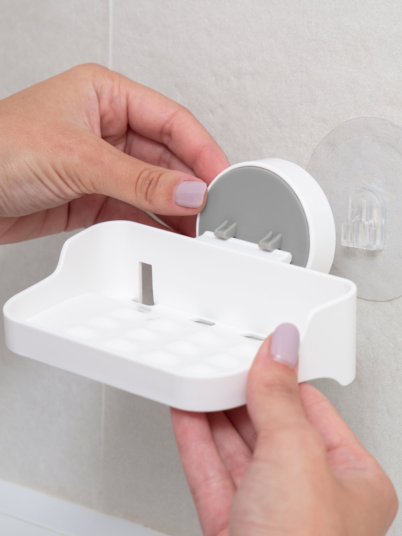 Мильниця клейка біла MBM HOME модель BP-4 WHITE Фото