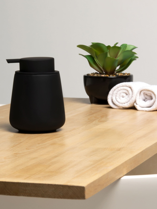 Диспенсер для рідкого мила чорний Jersey MBM HOME модель BA-17 BLACK Фото
