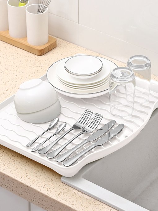 Сушилка для посуды белая MBM HOME модель DR-01 WHITE Фото