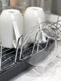 Сушилка для посуды с органайзером серая MBM HOME модель DR-02 GRAY Фото