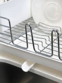Сушилка для посуды с органайзером белая MBM HOME модель DR-02 WHITE Фото