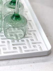 Сушилка для посуды с поддоном белая MBM HOME модель DR-04 WHITE Фото