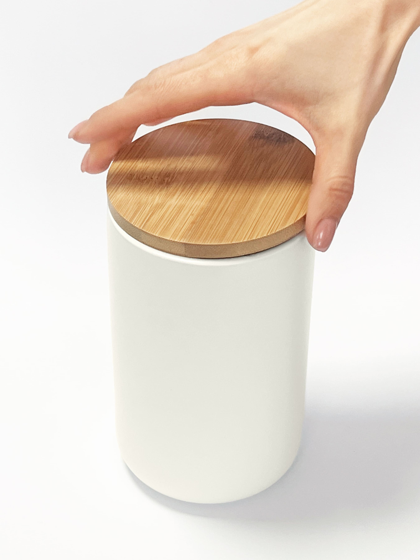 Емкость для хранения белая/дерево MBM HOME модель KP-13 L WHITE/WOOD Емкость для хранения белая/дерево MBM HOME модель KP-13 L WHITE/WOOD Фото