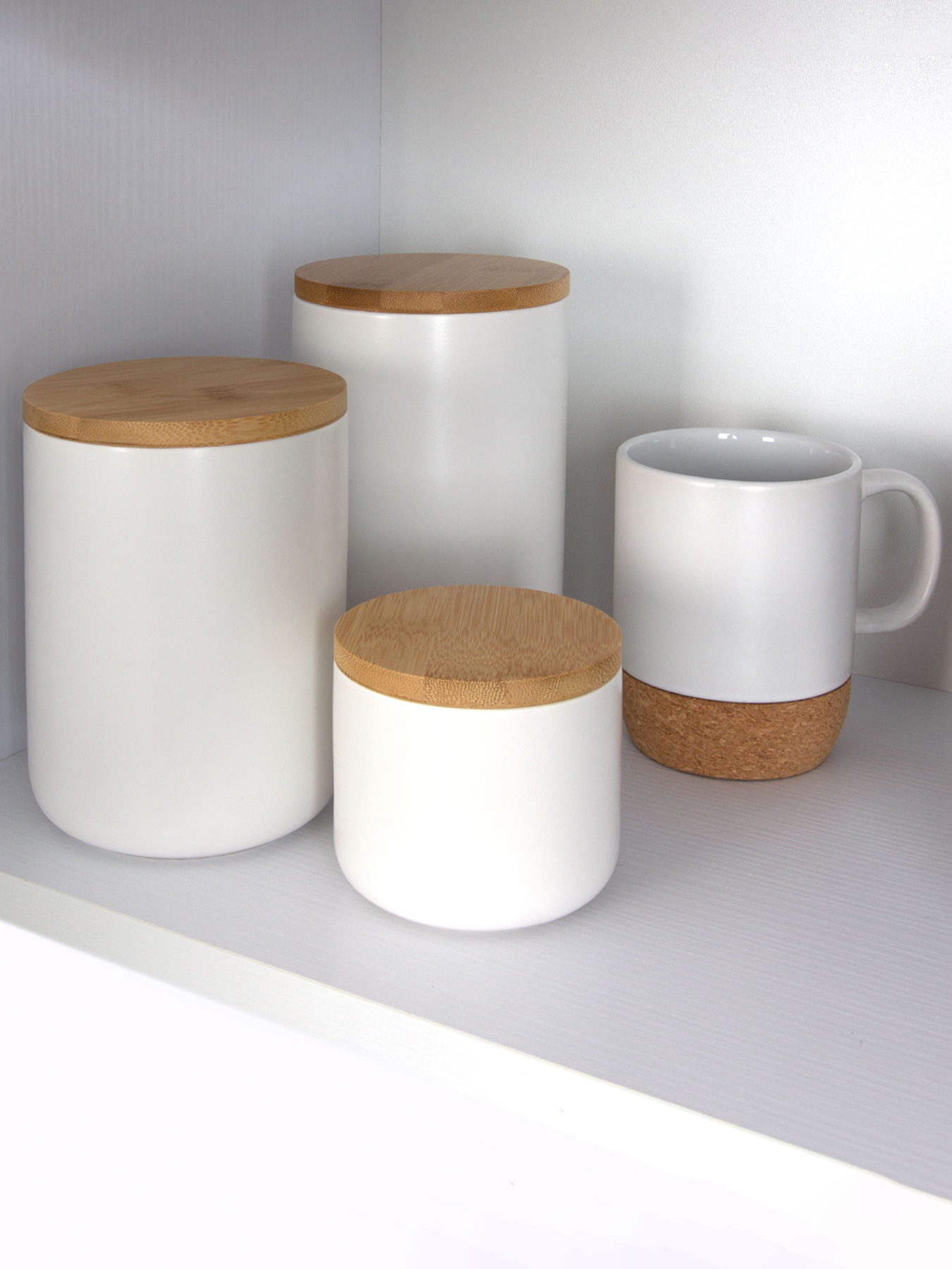 Емкость для хранения белая/дерево MBM HOME модель KP-13 L WHITE/WOOD Емкость для хранения белая/дерево MBM HOME модель KP-13 L WHITE/WOOD Фото