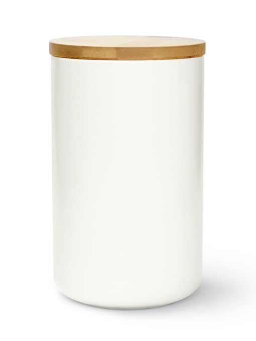 Ємність для зберігання біла/дерево MBM HOME модель KP-13 L WHITE/WOOD Фото