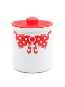 Емкость для хранения белая с красным MBM HOME модель KP-42 WHITE/RED Фото