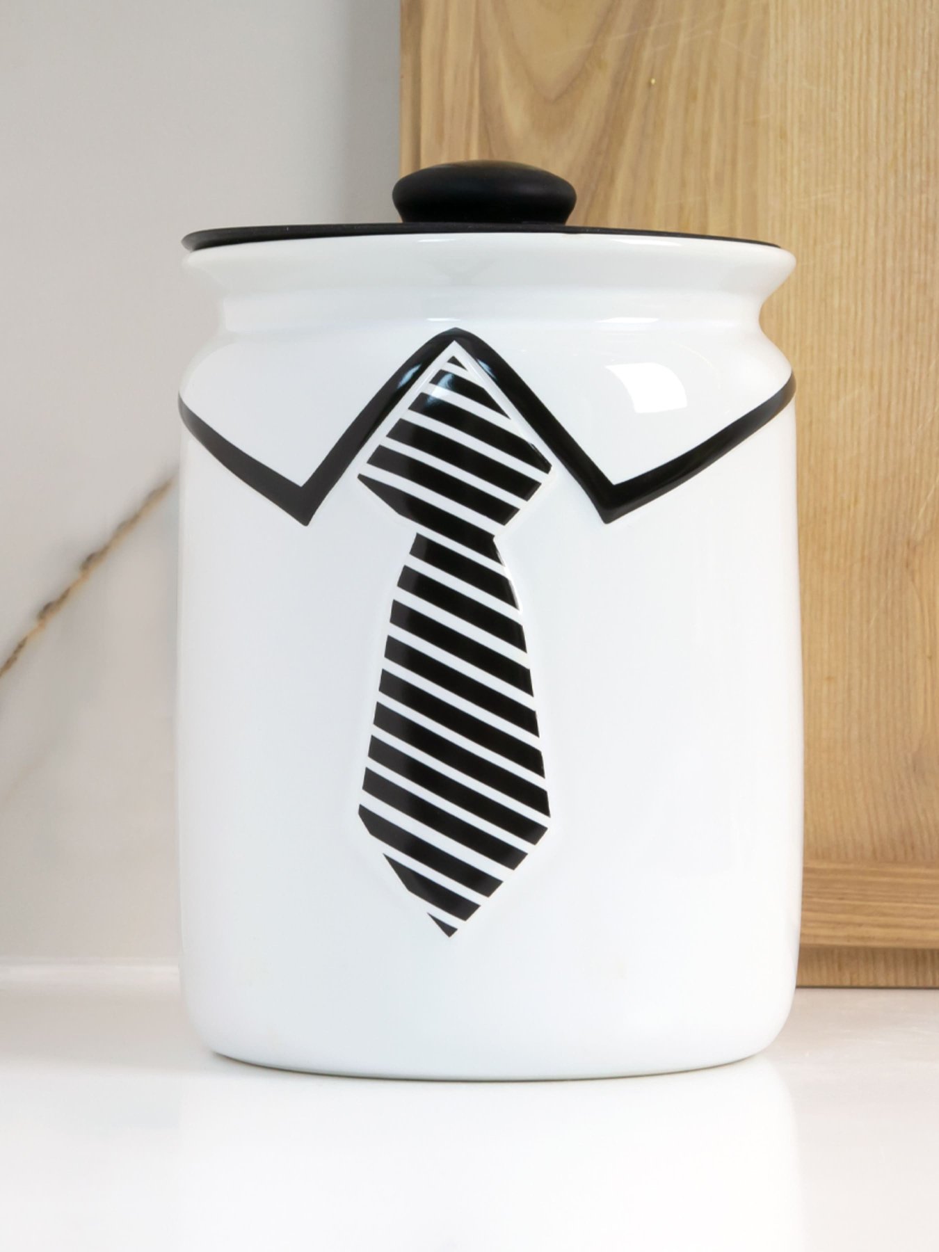 Емкость для хранения белая с черным MBM HOME модель KP-43 WHITE/BLACK Емкость для хранения белая с черным MBM HOME модель KP-43 WHITE/BLACK Фото
