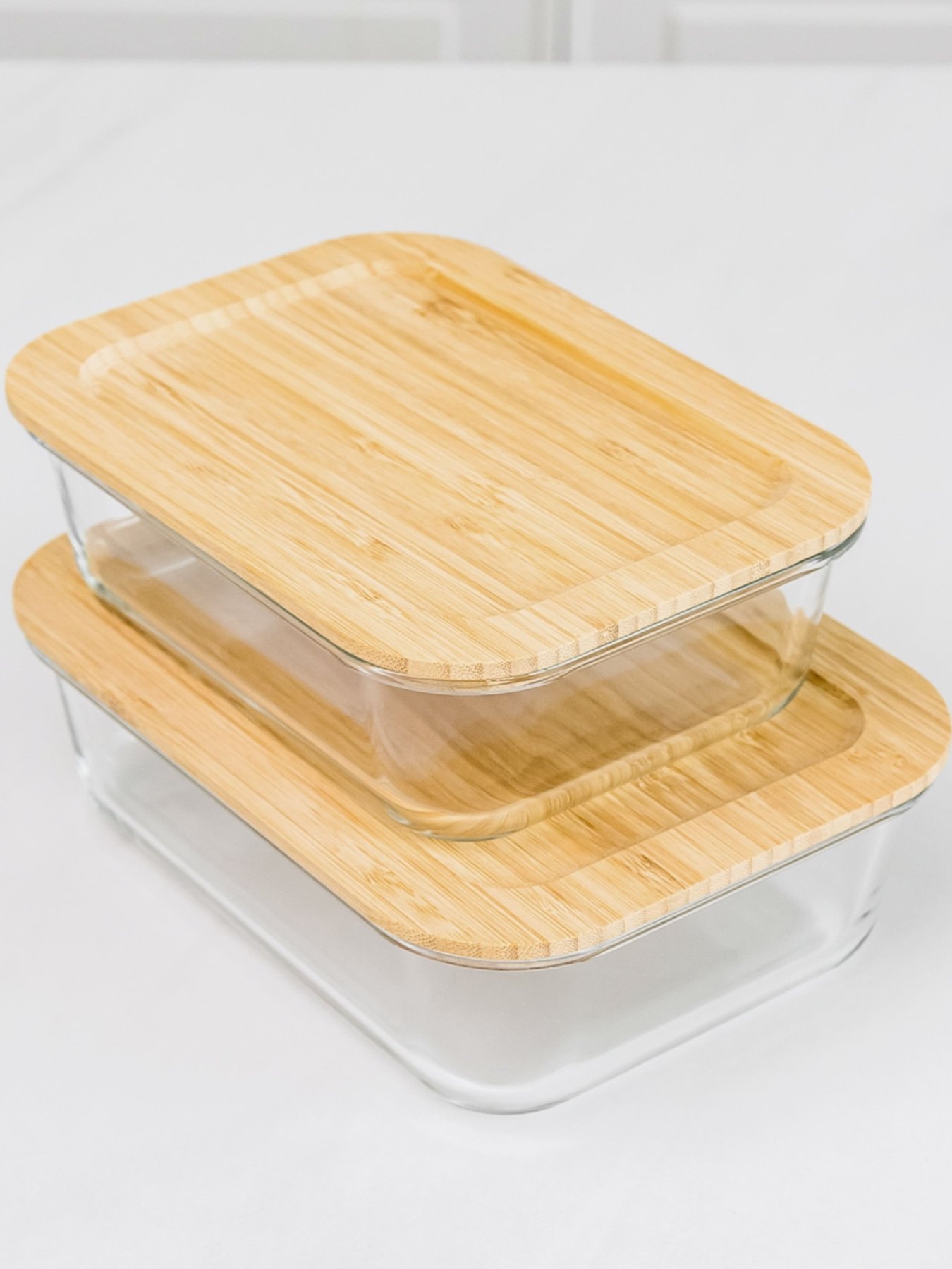 Емкость для хранения прозрачная/дерево MBM HOME модель KP-61 T/WOOD Емкость для хранения прозрачная/дерево MBM HOME модель KP-61 T/WOOD Фото