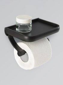 Тримач для туалетного паперу чорний MBM HOME модель BA-01 BLACK Фото