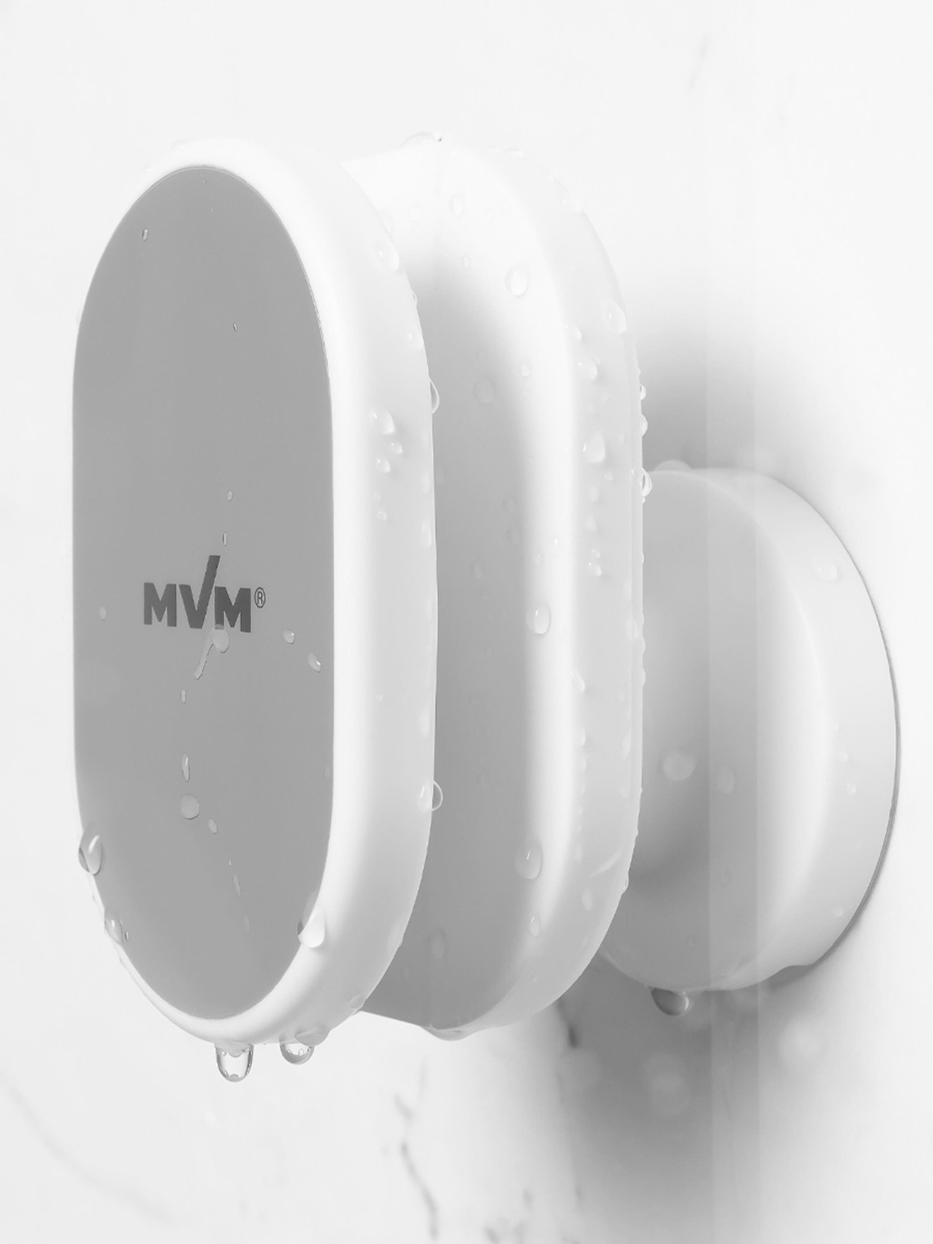 Тримач для душової лійки клейкий MBM HOME модель BP-27 WHITE/GRAY Фото