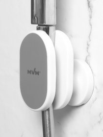 Тримач для душової лійки клейкий MBM HOME модель BP-27 WHITE/GRAY Фото