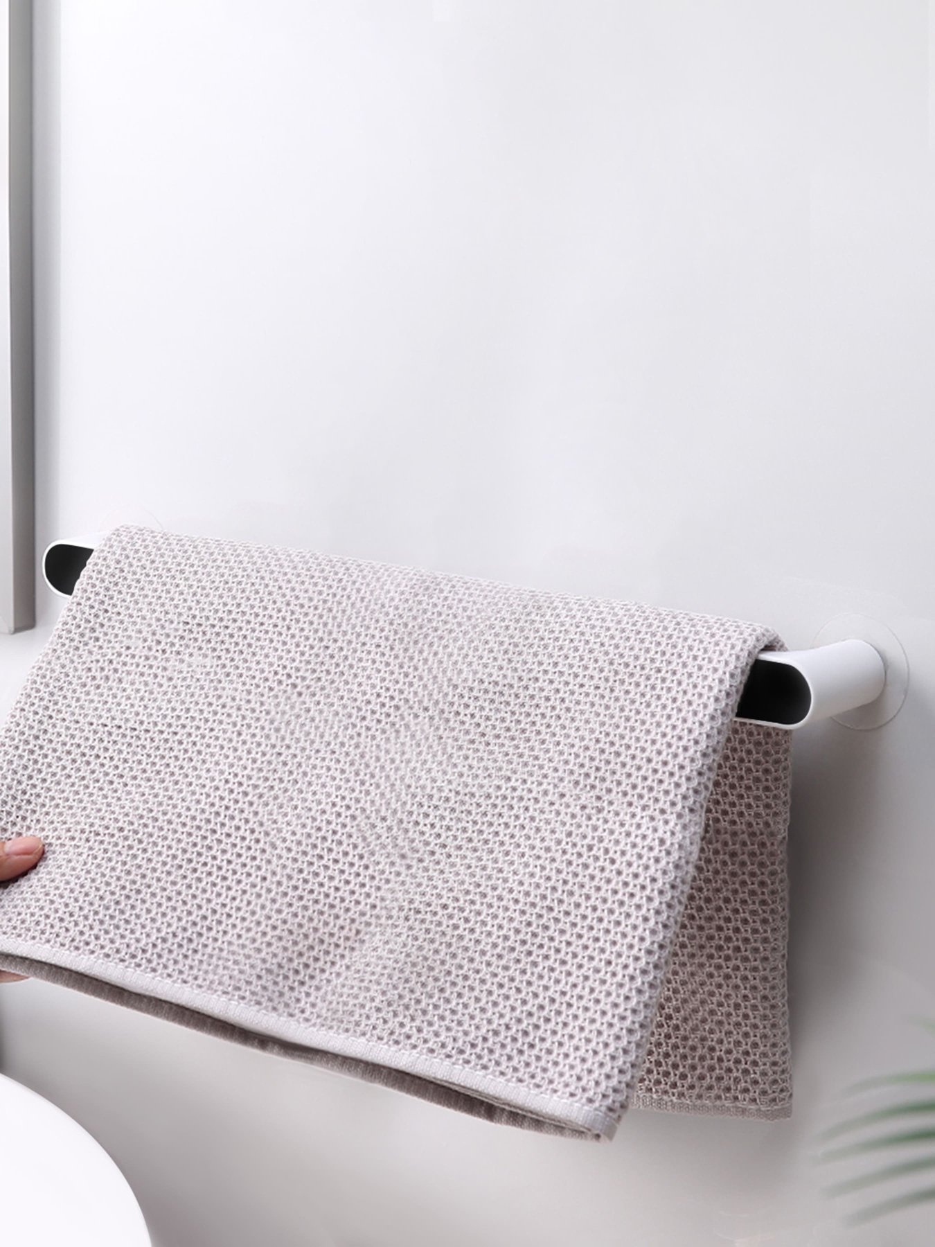 Тримач універсальний клейкий білий з чорним MBM HOME модель BP-30 WHITE/BLACK Фото