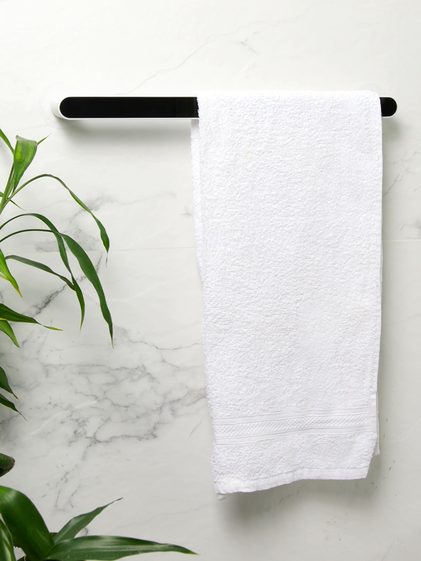 Тримач універсальний клейкий білий з чорним MBM HOME модель BP-30 WHITE/BLACK Фото